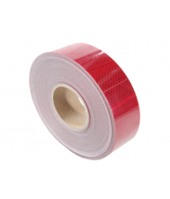 KSG Reflec. tape 50mm x 50mtr. rood E-keur Tape & isolatie