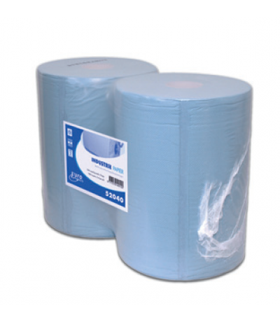 Europroducts Industrie papier Blauw 1X 190 m 37 Cm Papier & dispencers