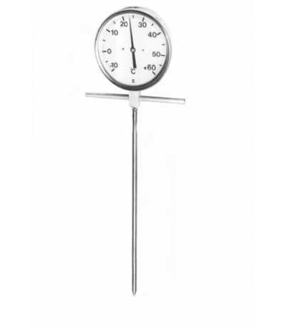 Aardappelkuil steekthermometer -10/+60 gr. 1.00m Kuil thermometer