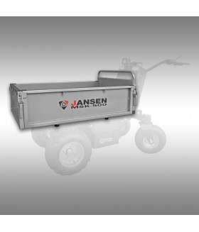 Vlakke kiepbak voor dumper Jansen MSK-500