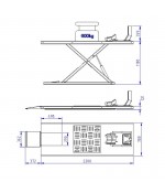 Falco Sollevatori Motorlift professioneel 600kg elektrisch Hefbrug / Motorfietslift