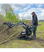 Jansen Mini Compactlader KL-200, Stand-On Skid Steer, Multilader, Rups Graafmachine's