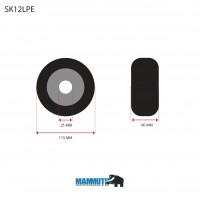 Mammuth Wiel PU 110 x 60mm