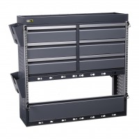 Toolbox4you Universele inbouw kast voor bestelwagen met 6 laden