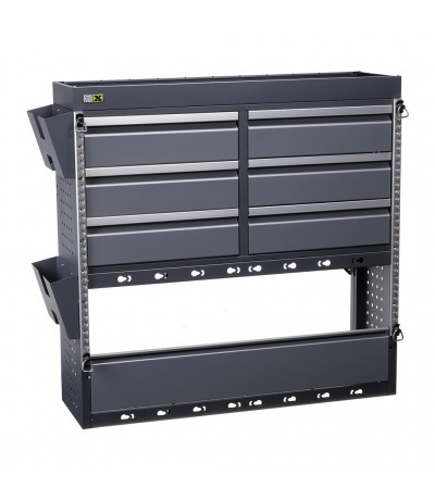 Toolbox4you Universele inbouw kast voor bestelwagen met 6 laden