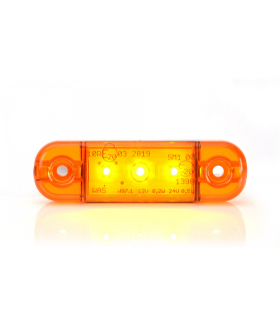 KSG LED Zij/Toplamp Oranje 12/24Watt 3 leds Aanhanger verlichting LED