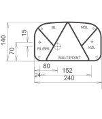 Achterlicht links Multipoint