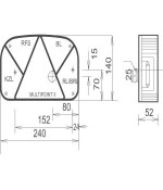 Achterlicht rechts Multipoint Aanhanger verlichting